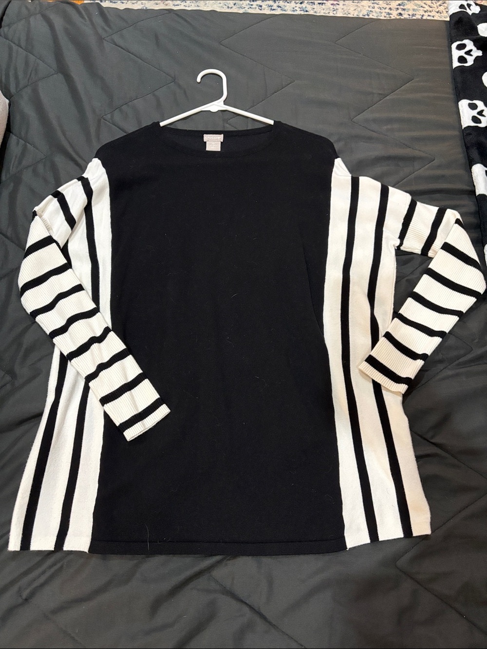 striped long sleeve top